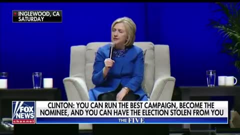 Hillary Clinton: You can have the election stolen from you