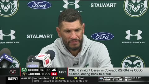 “Dirty Game”! - Jay Norvell DESTROY Deion Sanders & the refs after CSU loss to Colorado 43-35 in 2OT