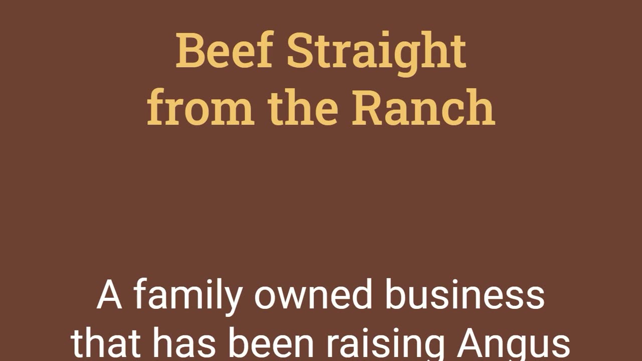 Beef Straight from the Ranch to the Treasure Valley