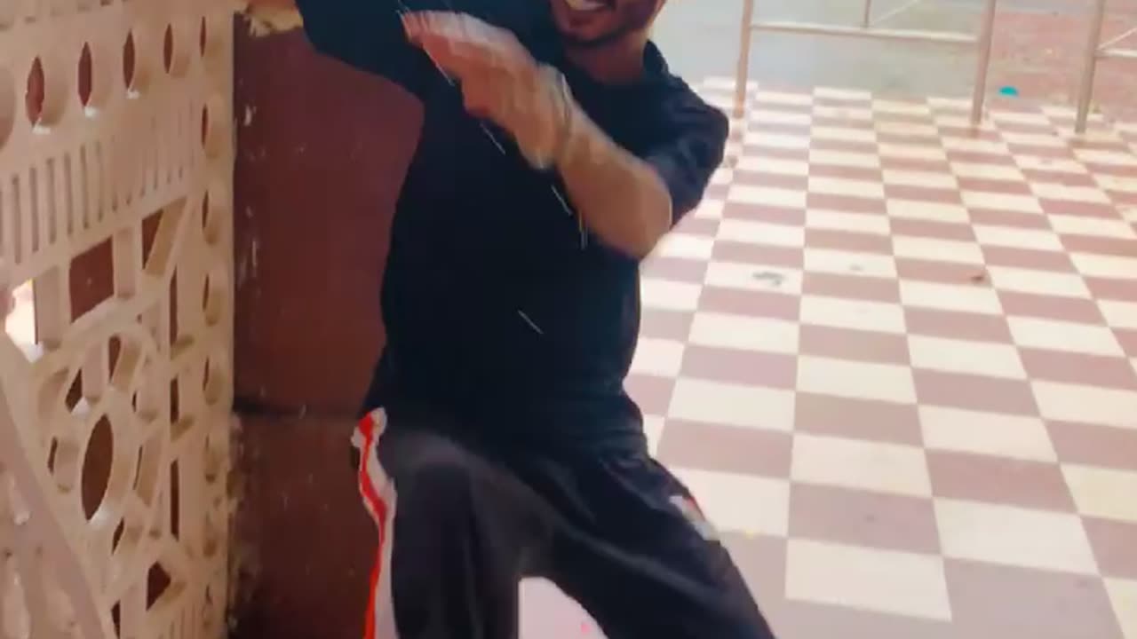 Funny skating in India during rain