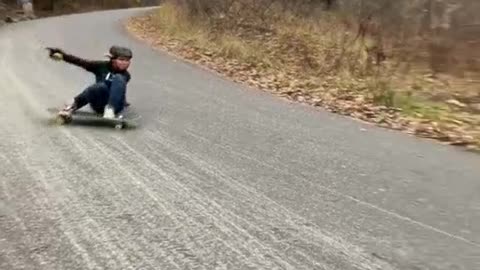 The skateboard is very fast