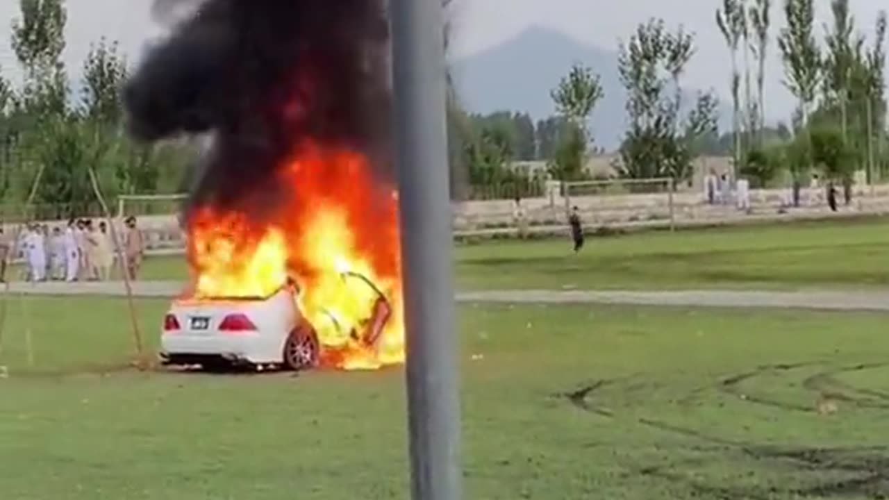 Crown car fire