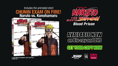 NARUTO SHIPPUDEN The Movie Blood Prison 30 sec commercial spot- In Stores Now