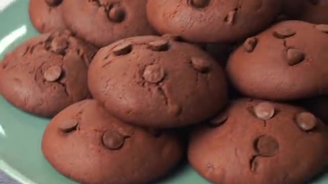 Easy Double Chocolate Chip Cookies Recipe at Home _ Yummy