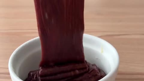 Melted chocolate.