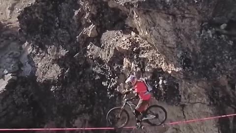 Riding Over A 120m Drop