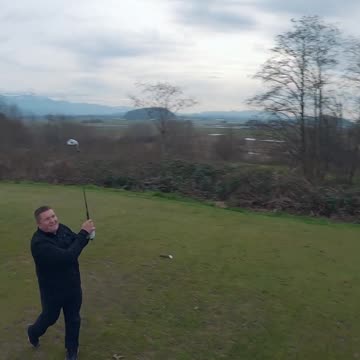 Straight up movie shots #golf #ball #passion #movie #shot #swing #green #fairway #motion #drone #pro