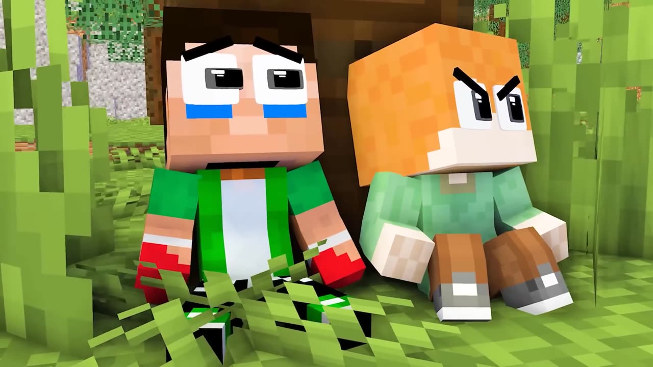 Monster School BABY ZOMBIE RETURNS - Alex and Steve Adventures - Minecraft Animation Movie