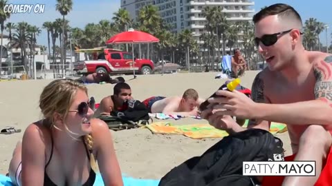 Massage Prank (Gone Wild) Kissing Hot Girls On the Beach!