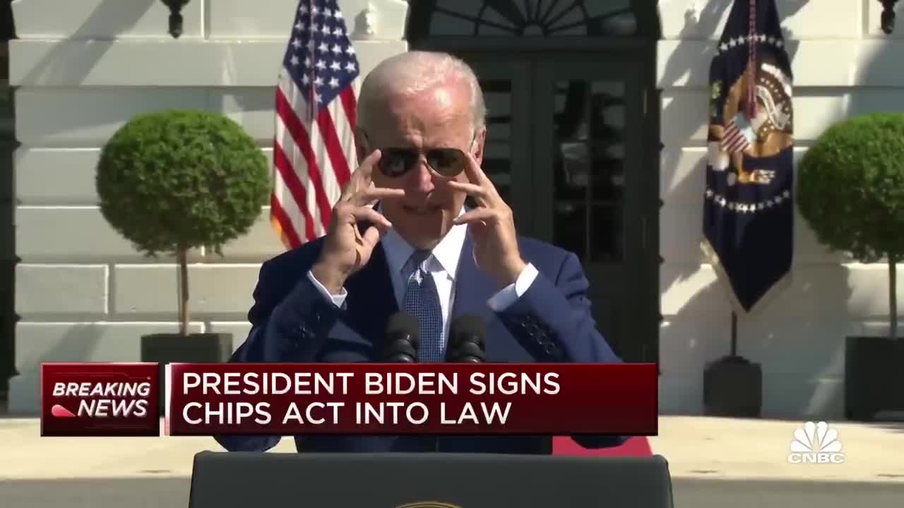 President Biden signs Chips Act into law