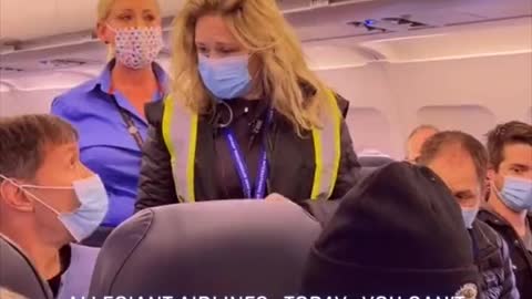 Allegiant Air Removes Passenger For Wearing A 'Wrong Think' Mask, Claims FAA Regulation