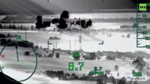 The work of Russian helicopter pilots in the Kharkiv direction during a special operation