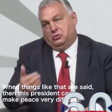 Hungarian Prime Minister Orban suggested that Donald Trump could make peace with Russia