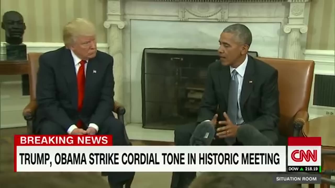 Trump and obama finally meet after years of bad blood