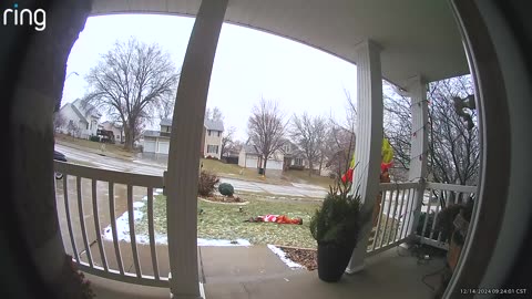 Man Prepares For Ice, Falls Anyway