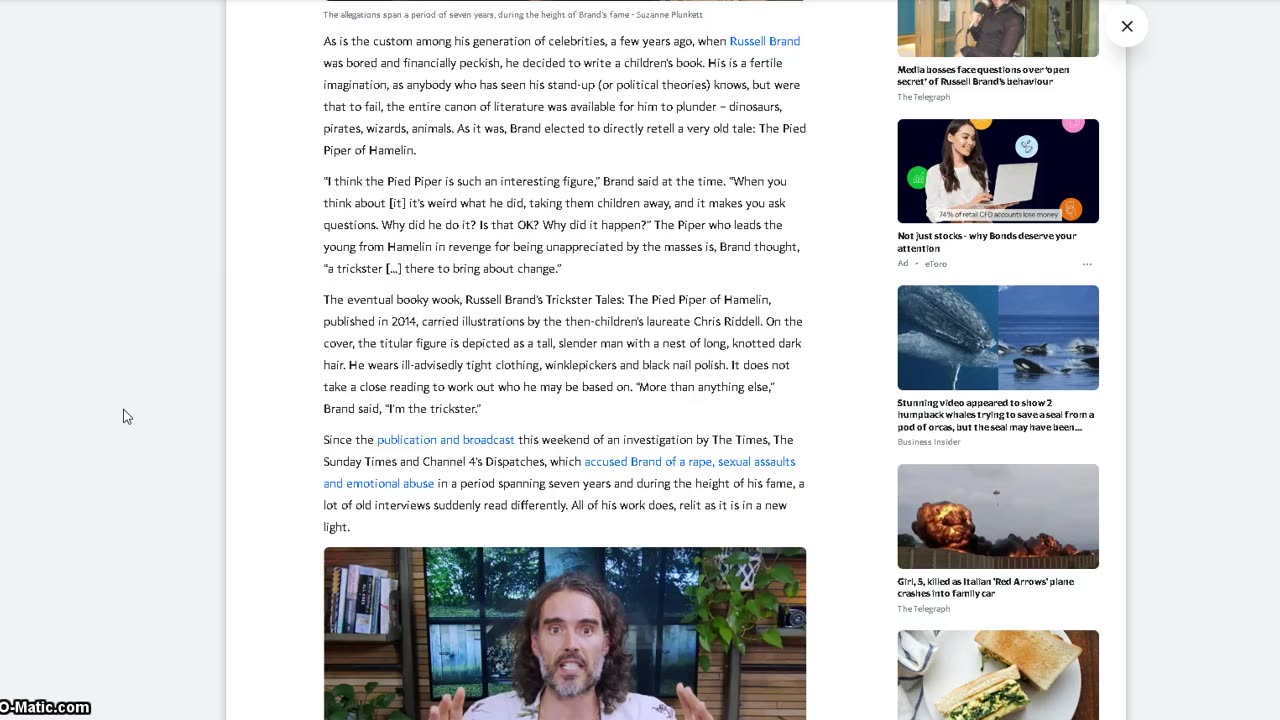 Russell Brand and his conspiracy theories