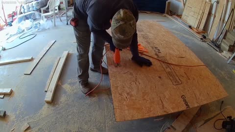 Ceiling done! Insulation and wall osb begins!