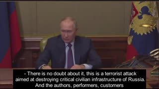 Putin accuses Ukraine of Crimea bridge explosion,