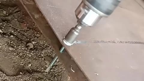 How to press iron pipe with screw😱