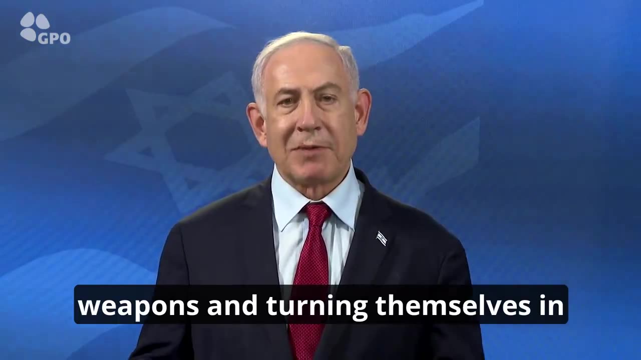 Netanyahu: "I say to the Hamas terrorists: It's over. Don't die for Sinwar. Surrender now."