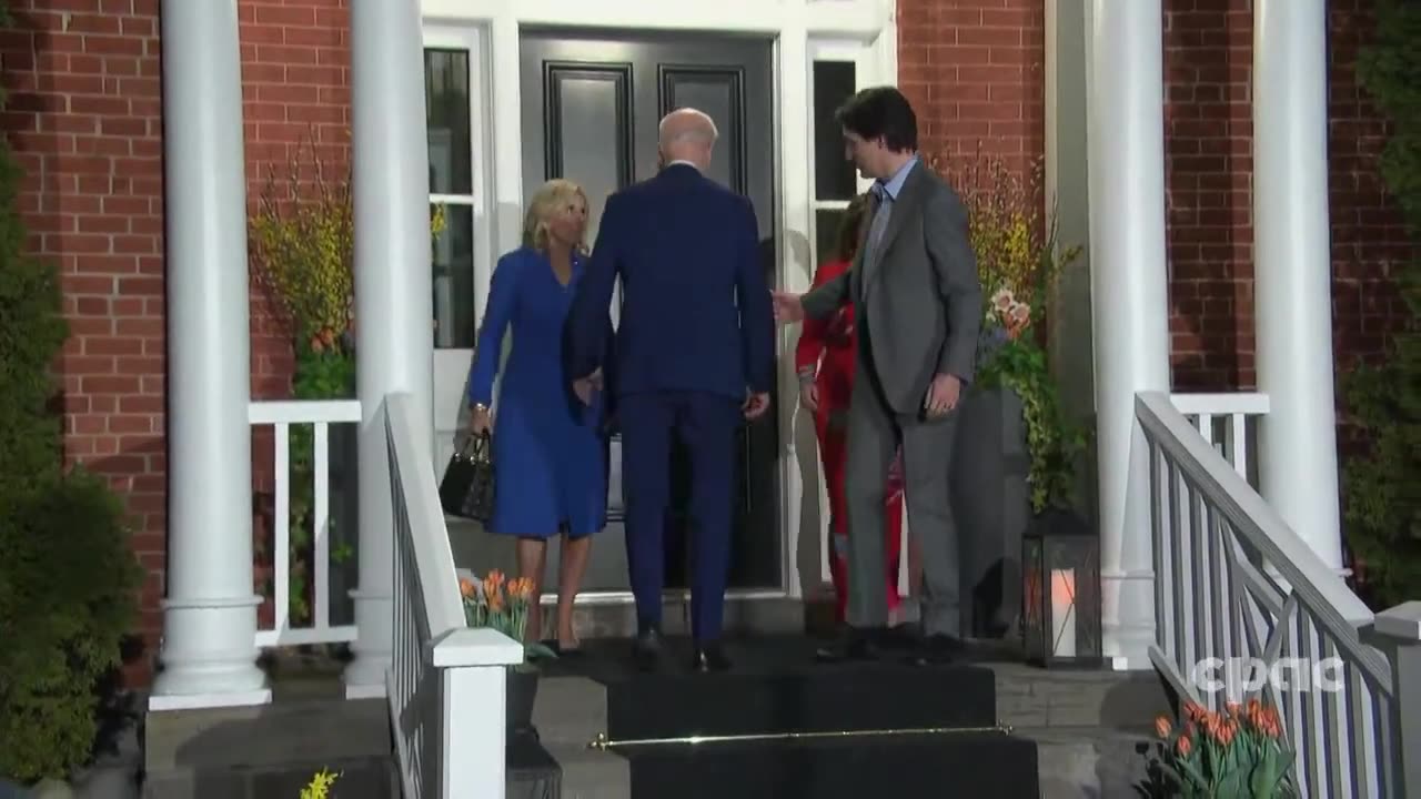 Canada: The Trudeaus meet with the Bidens at Rideau Cottage in Ottawa – March 23, 2023