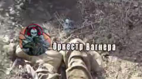 Russian "musicians" Wagner PMC at a broken AFU positions near Bakhmut