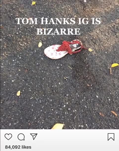 Tom Hanks strange posts