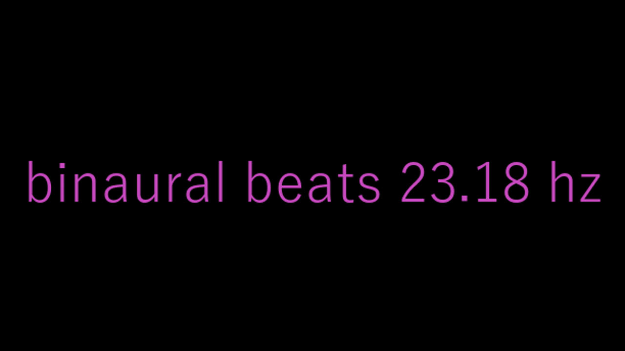 binaural beats 23.18 hz