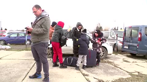 'We are really scared': Ukrainians flee war at home