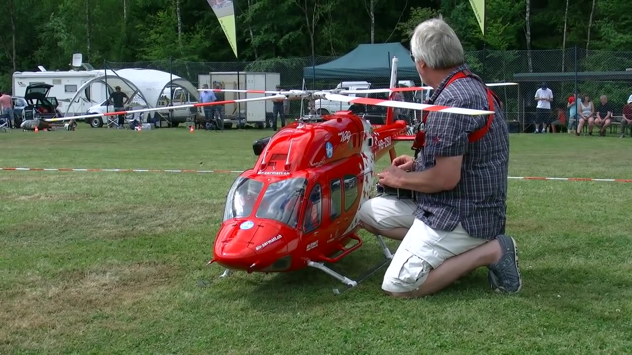 HUGE XXXL RC BELL-429 SCALE TURBINE MODEL HELICOPTER FLIGHT DEMONSTRATION