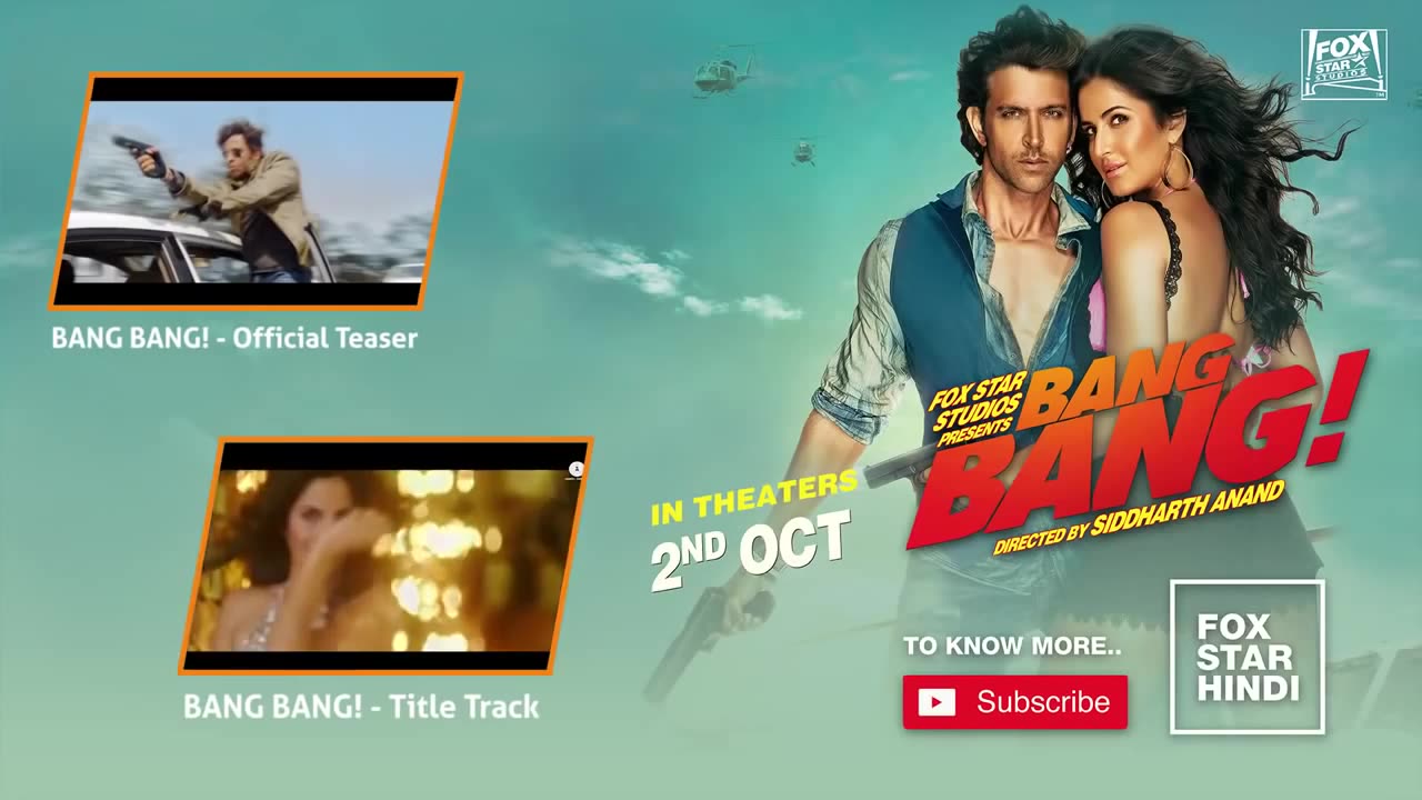 BANG BANG! Theatrical Trailer - Hrithik Roshan & Katrina Kaif