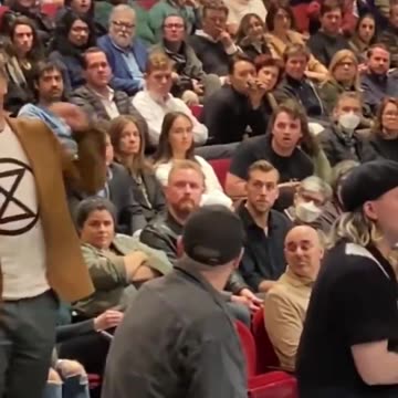 Sopranos actor Michael Imperioli personally escorted a climate lunatic out of his Broadway play.