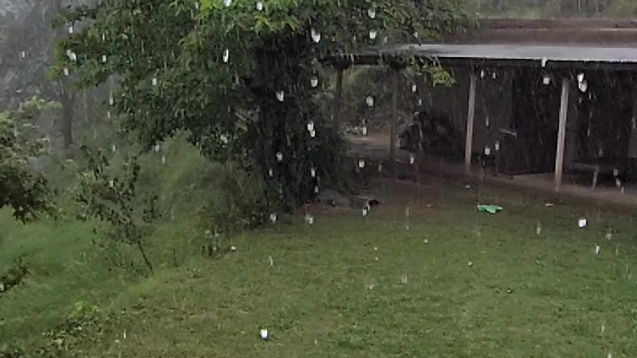 Rain and slowmo drops of rain