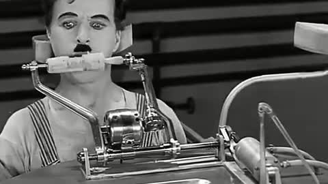 Charlie Chaplin Eating Machine