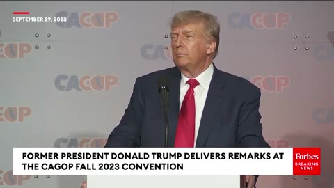 Trump Attacks 'Gavin Newsom And The Far Left Communists In Sacremento' In Speech To California GOP