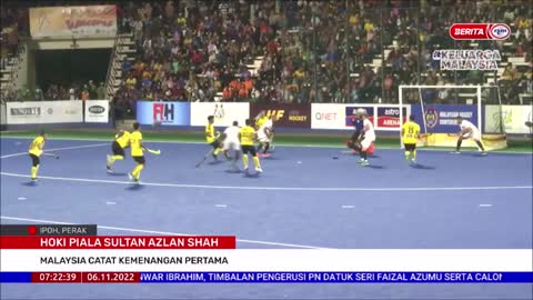 6 NOVEMBER 2022 BERITA PAGI - HOKI PIALA SULTAN AZLAN SHAH: MALAYSIA CATAT KEMENANGAN PERTAMA