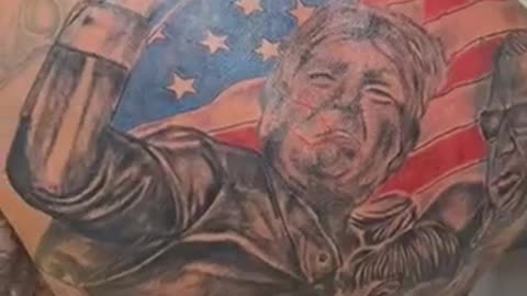 Trump tattoo