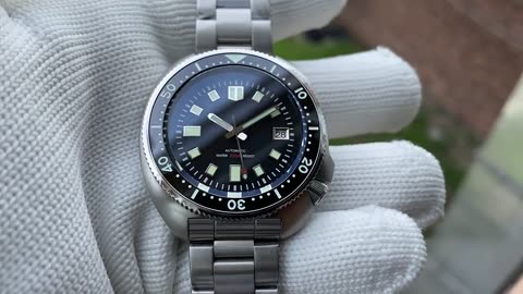 No Logo Dial ! SD1970 Steeldive Brand 44MM Men NH35 Automatic Diver Watch with Ceramic Bezel