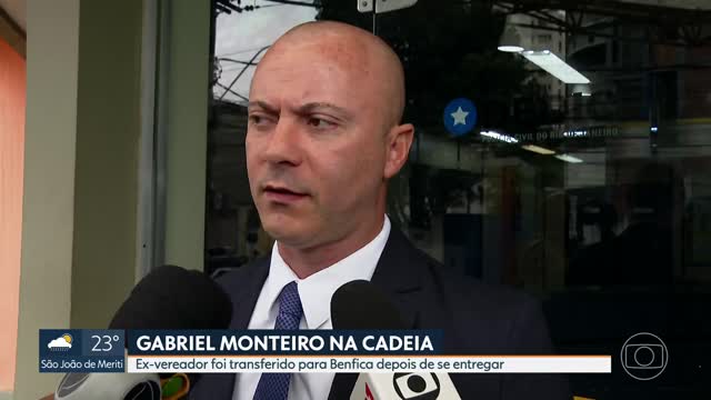 Gabriel Monteiro foi transferido para o Presídio de Benfica na manhã desta terça-feira (8)