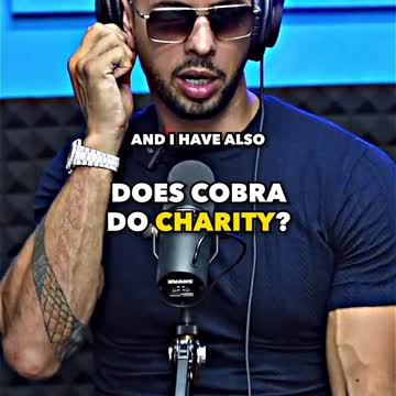 Andrew Tate tells the charities that he runs