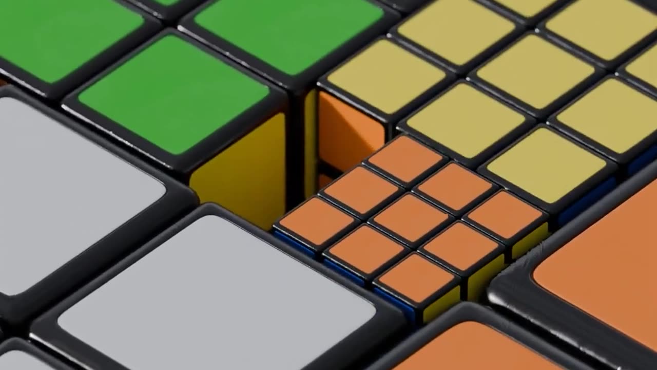 Satisfying Rubik Cube Slide and Drop 3 Perfect Loop(1080P_HD)