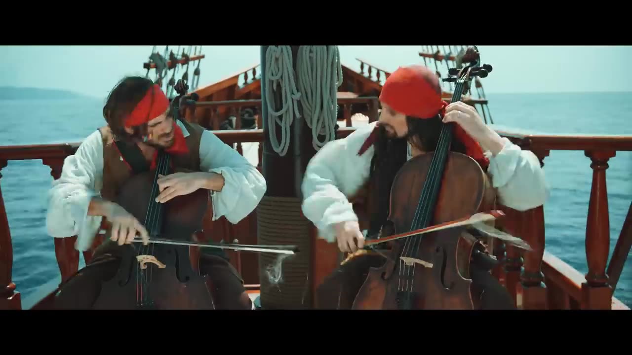 2CELLOS - Pirates Of The Caribbean [OFFICIAL VIDEO]