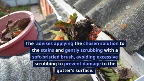 How to Clean Stained Gutters