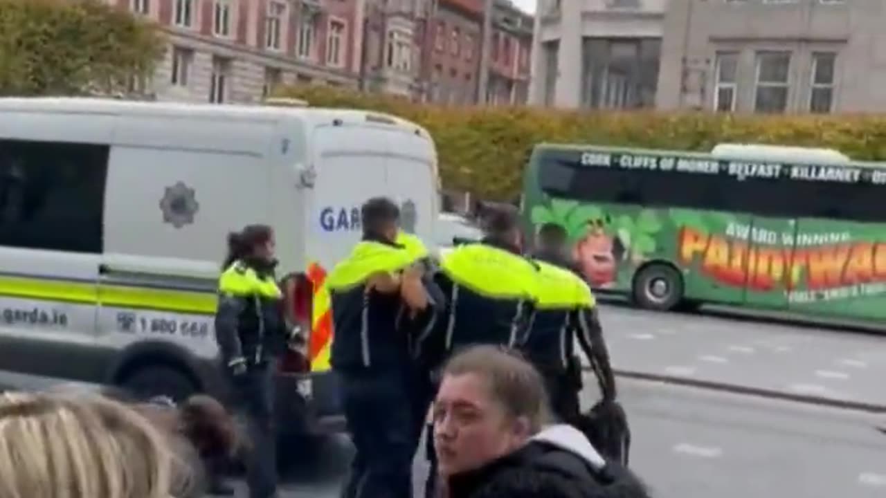 Cultural enrichment bursts into a post office in Ireland armed with a knife