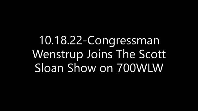 Wenstrup Joins The Scott Sloan Show To Discuss Foreign Affairs and National Security