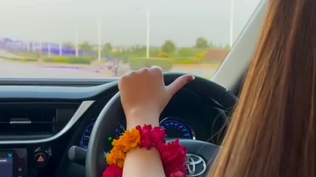 Aashu vedio in car driving