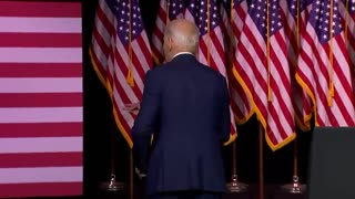 Joe Biden, once again, gets lost while trying to leave the stage