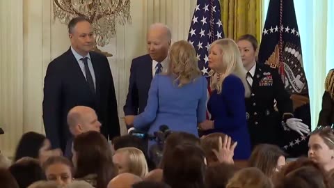 Biden about to kiss someone who is not his wife