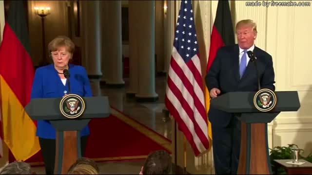 Trump and German Chancelor Angela Merkel Press conference