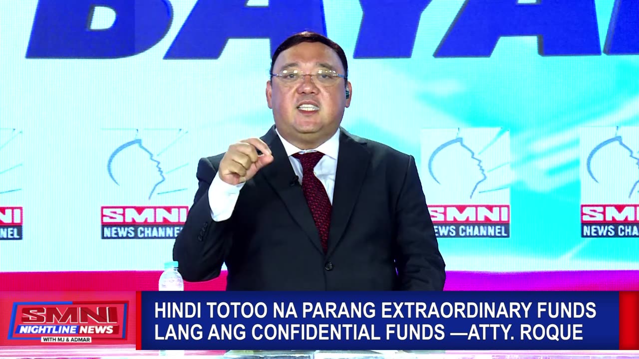 Hindi totoo na parang extraordinary funds lang ang confidential funds —Atty. Roque